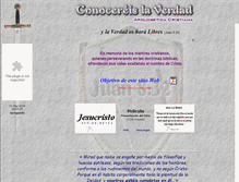 Tablet Screenshot of conocereislaverdad.org